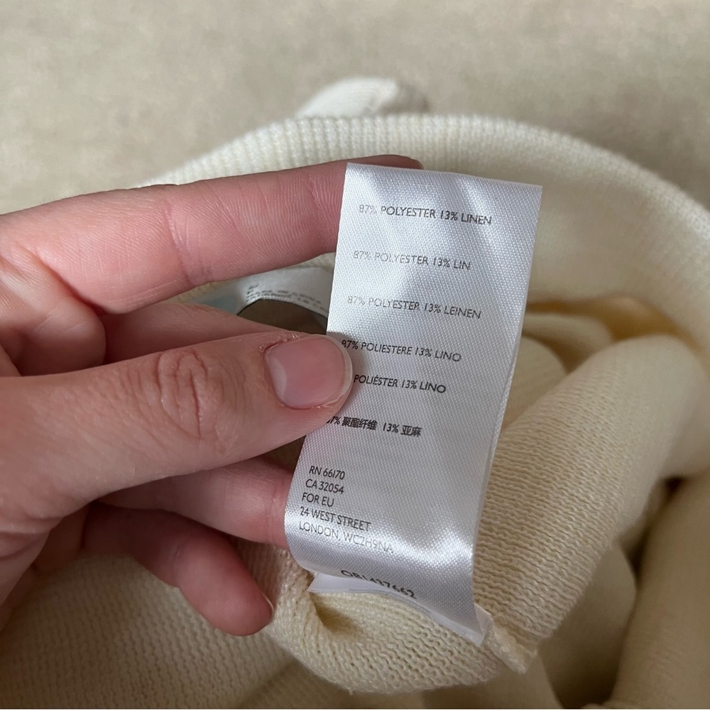 Free People Cream Wide-Leg Pants - Picture 7 of 7